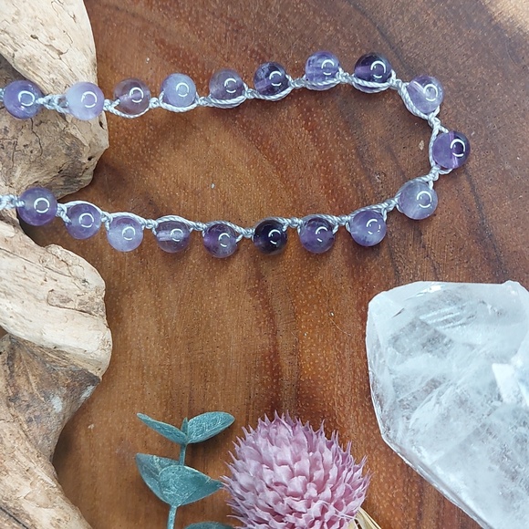 Hand Crafted Amethyst Necklace by Rust Belt Raised - Picture 9 of 11